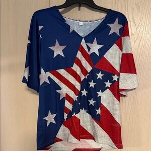 Patriotic Star and Stripe Top